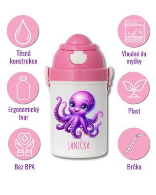 Láhev, kterou si dítě zamiluje na první pohled – a ty na první použití. 💕🐙 Žádné rozlité pití, žádné starosti. Jen radost...