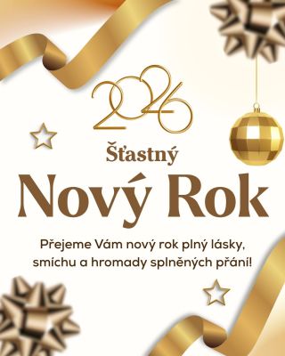 Šťastný a kouzelný rok 2026! ✨🥳 Přejeme Vám, ať je plný lásky, smíchu a spousty splněných přání. ❤️ Moc děkujeme za Vaši...